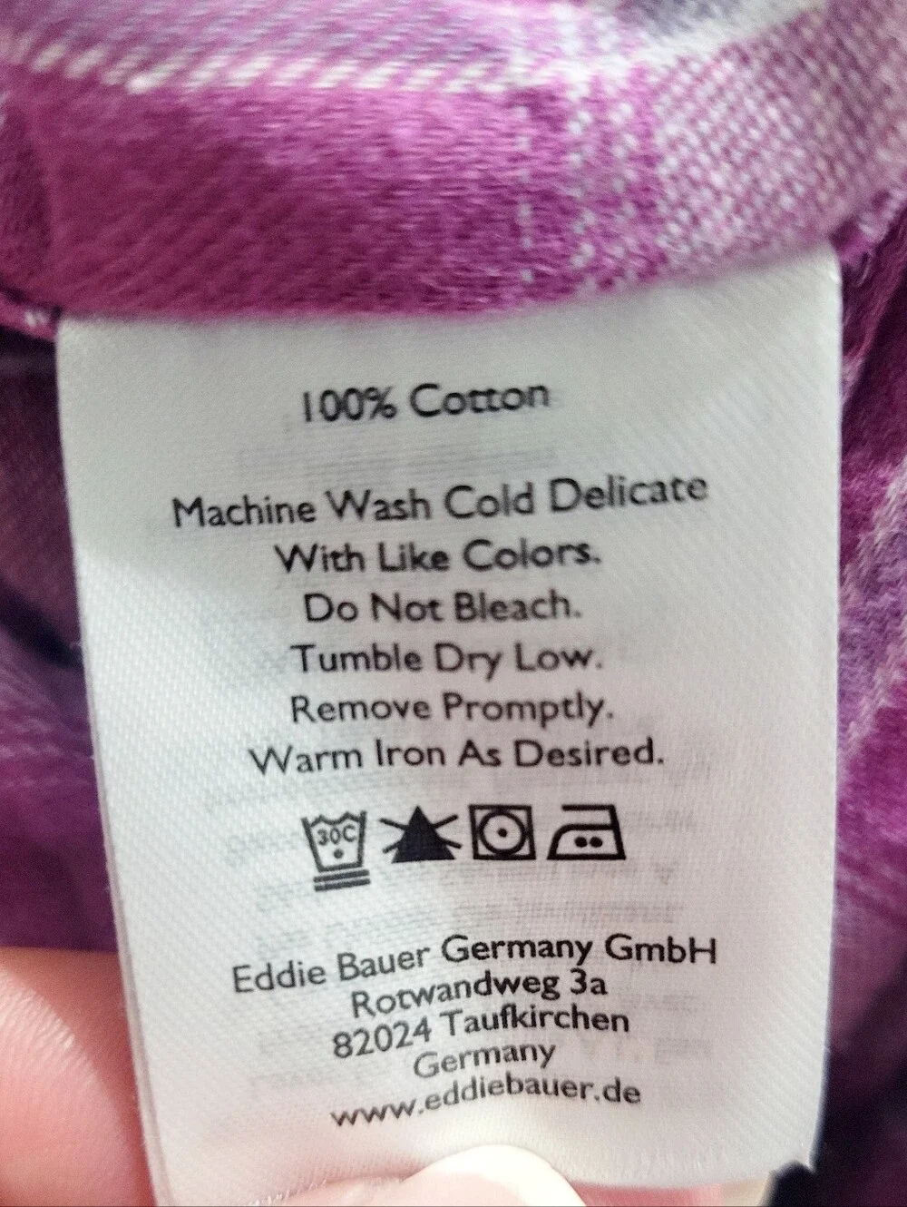 Eddie Bauer Women’s Size XL Pink Plaid Flannel Shirt 100% Cotton Button Front - Picture 11 of 11